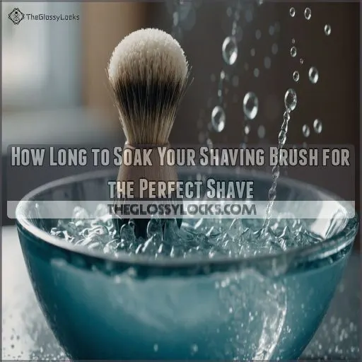 how long should i soak my shaving brush before shaving