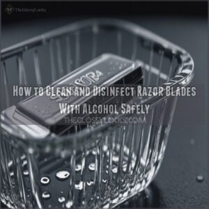 how to clean and disinfect razor blades with alcohol