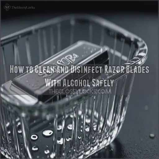 how to clean and disinfect razor blades with alcohol