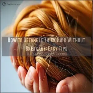 how to detangle thick hair