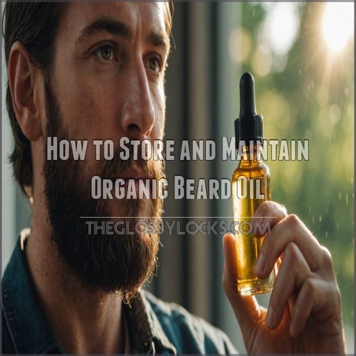 How to Store and Maintain Organic Beard Oil