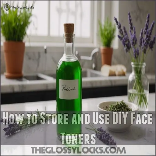 How to Store and Use DIY Face Toners