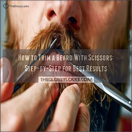 how to trim a beard with scissors