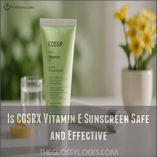 Is COSRX Vitamin E Sunscreen Safe and Effective