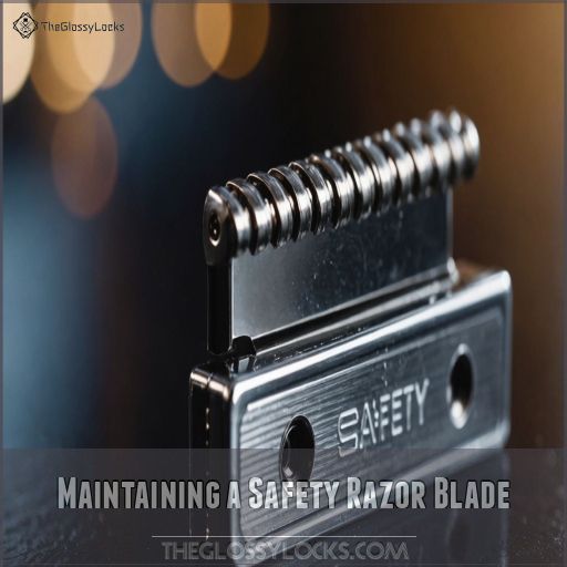 Maintaining a Safety Razor Blade