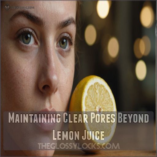 Maintaining Clear Pores Beyond Lemon Juice