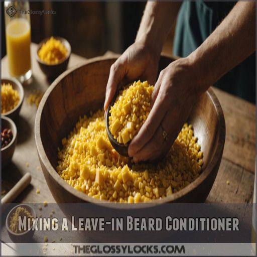 Mixing a Leave-in Beard Conditioner