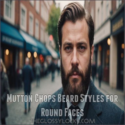 Mutton Chops Beard Styles for Round Faces