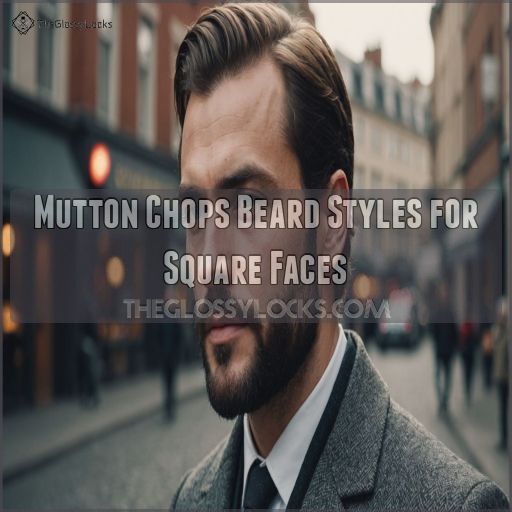 Mutton Chops Beard Styles for Square Faces