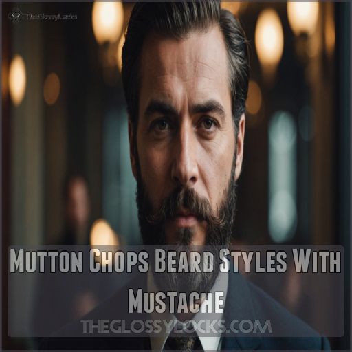 Mutton Chops Beard Styles With Mustache