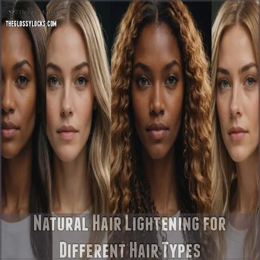 Natural Hair Lightening for Different Hair Types