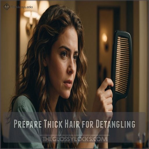 Prepare Thick Hair for Detangling