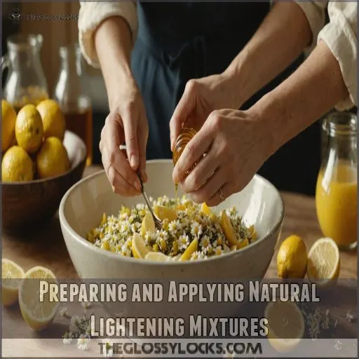 Preparing and Applying Natural Lightening Mixtures