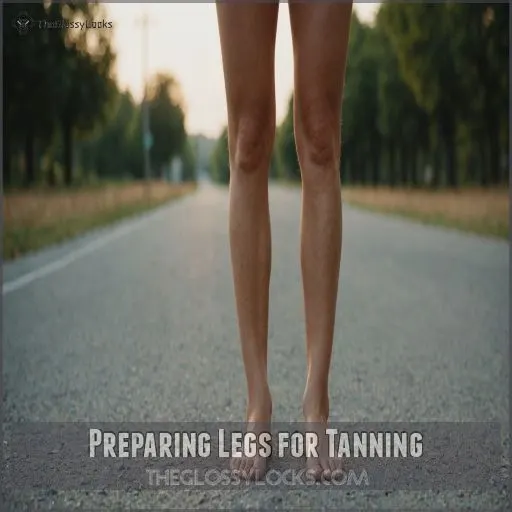 Preparing Legs for Tanning