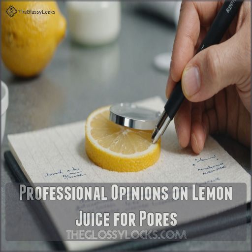 Professional Opinions on Lemon Juice for Pores