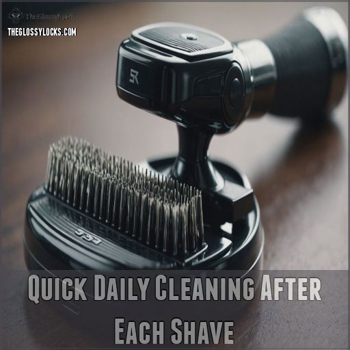 Quick Daily Cleaning After Each Shave