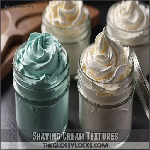 Shaving Cream Textures