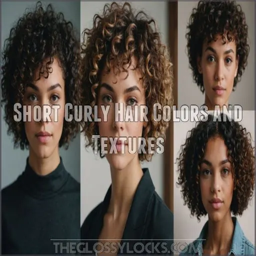 Short Curly Hair Colors and Textures