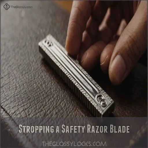 Stropping a Safety Razor Blade