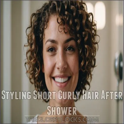 Styling Short Curly Hair After Shower