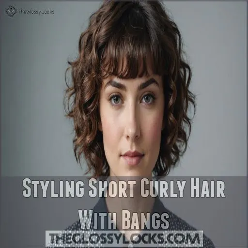 Styling Short Curly Hair With Bangs