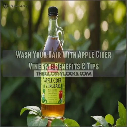 wash your hair with apple cider vinegar