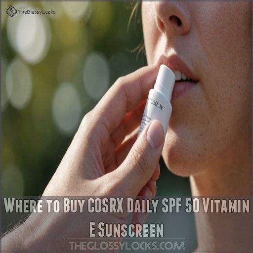 Where to Buy COSRX Daily SPF 50 Vitamin E Sunscreen