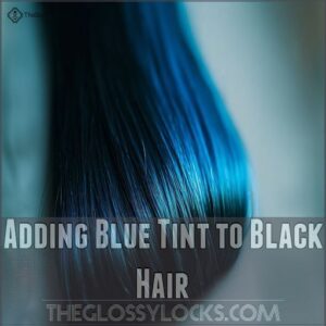 Adding Blue Tint to Black Hair