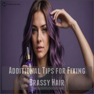 Additional Tips for Fixing Brassy Hair