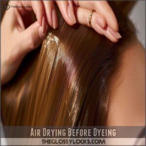 Air Drying Before Dyeing