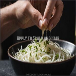 Apply to Scalp and Hair