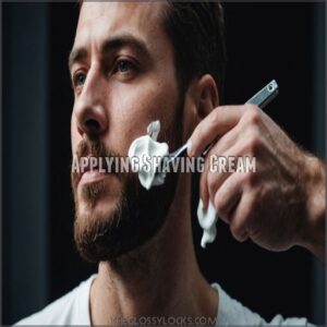 Applying Shaving Cream