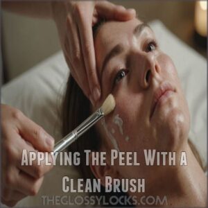 Applying The Peel With a Clean Brush