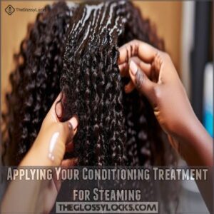 Applying Your Conditioning Treatment for Steaming