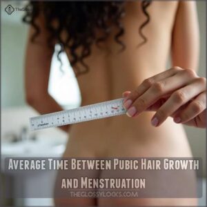 Average Time Between Pubic Hair Growth and Menstruation