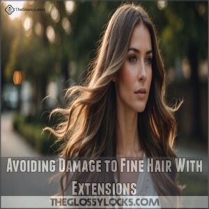 Avoiding Damage to Fine Hair With Extensions