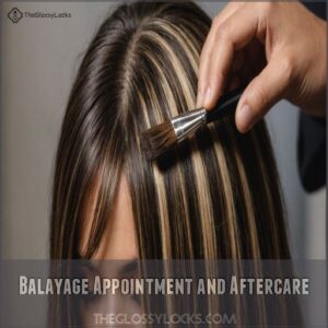 Balayage Appointment and Aftercare