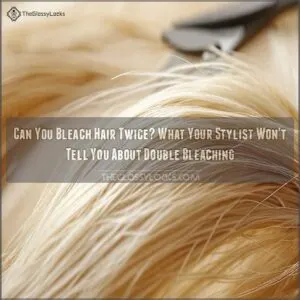 can you bleach hair twice