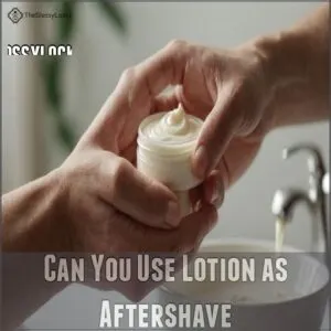 can you use lotion as aftershave