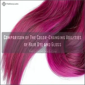 Comparison of The Color-Changing Abilities of Hair Dye and Gloss Comparison of The Color-Changing Abilities of Hair Dye and Gloss