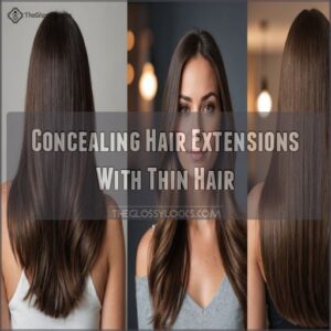 Concealing Hair Extensions With Thin Hair