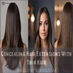 Concealing Hair Extensions With Thin Hair