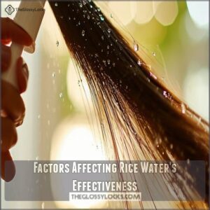 Factors Affecting Rice Water