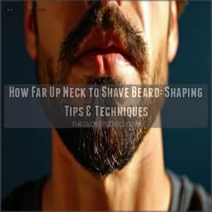 how far up neck to shave beard