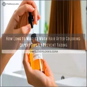 how long to wait to wash hair after coloring