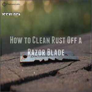 How to Clean Rust Off a Razor Blade