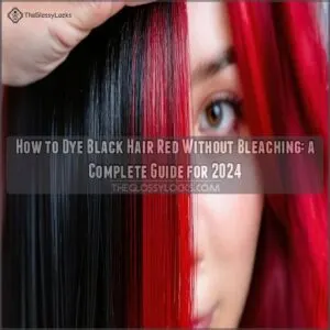 how to dye black hair red without bleaching