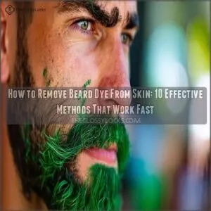 how to remove beard dye from skin