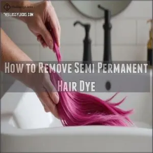 how to remove semi permanent hair dye