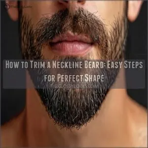 how to trim a neckline beard